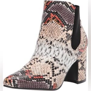 Yoki Woman’s Snakeskin Ankle Boot